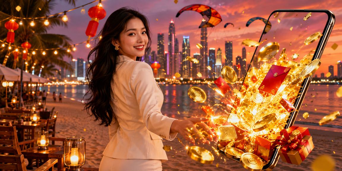 Người dùng tham gia lễ hội Tết và sử dụng casino di động tại Mũi Né