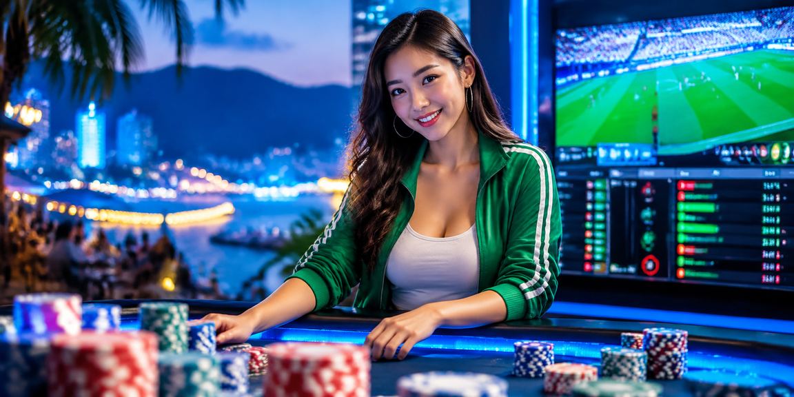 Không gian cá cược thể thao và casino tại chợ đêm Nha Trang